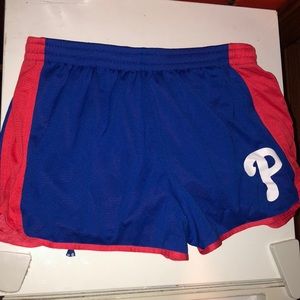 Red and Blue, Phillies themed shorts